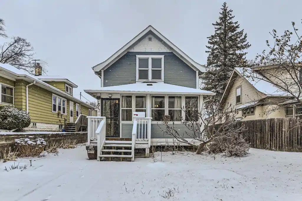 The front of home that we listed in Minnesota