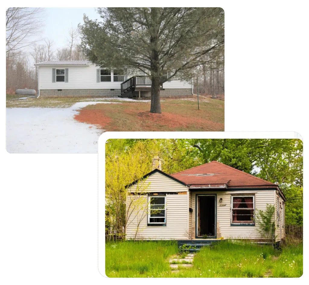 Two properties in Andover, MN that we purchased for cash