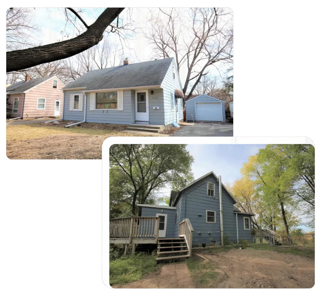 Two properties in Buffalo, MN that we purchased for cash