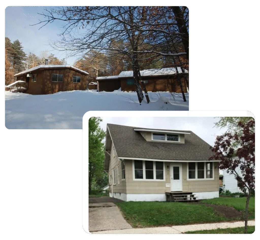 Two properties in Hopkins, MN that we purchased for cash