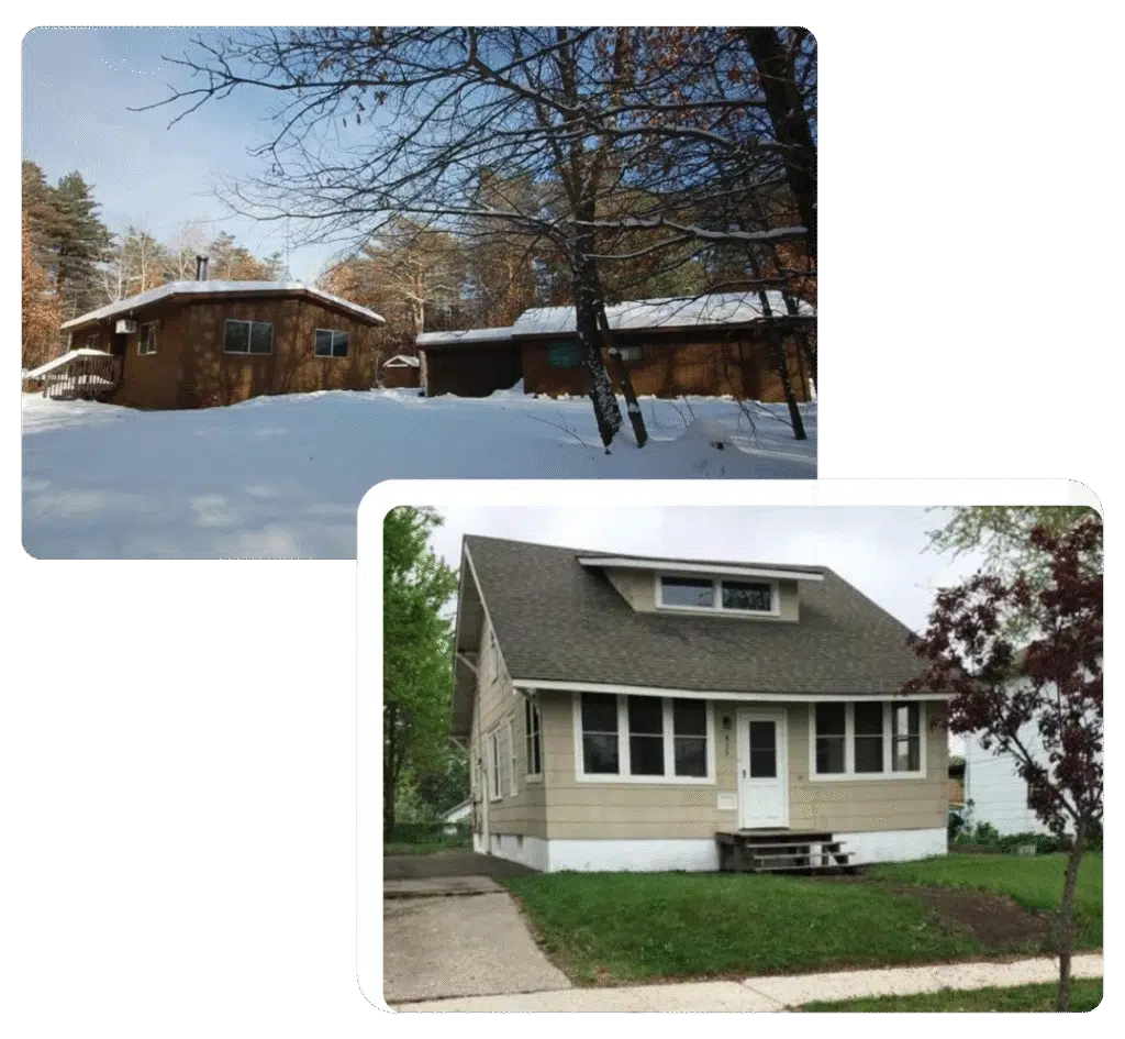 Two properties in Hopkins, MN that we purchased for cash