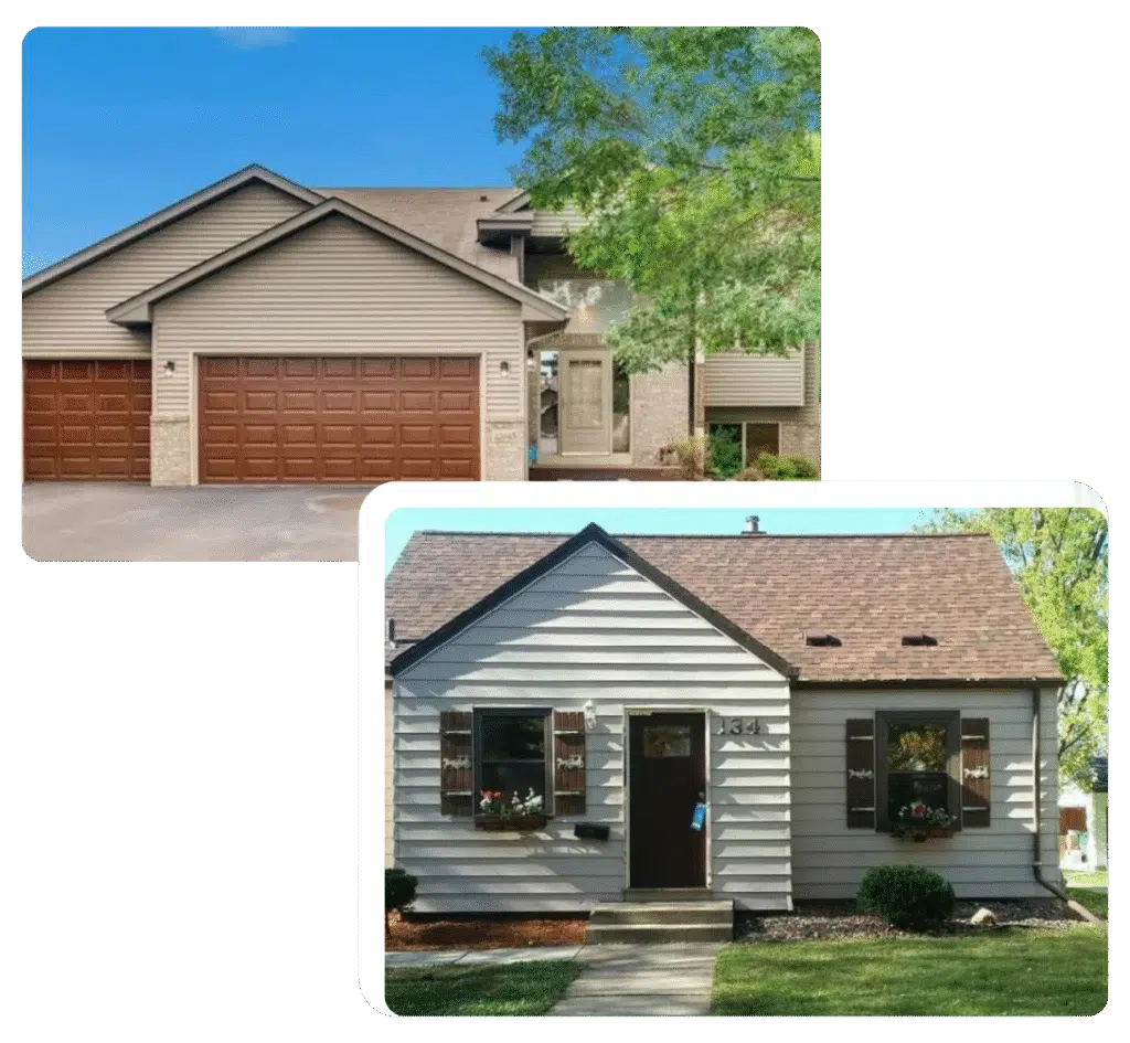 Two properties in Minneapolis, MN that we purchased for cash