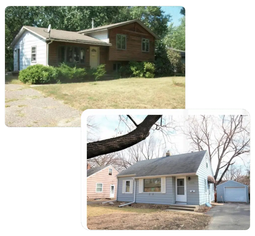 Two properties in Monticello, MN that we purchased for cash