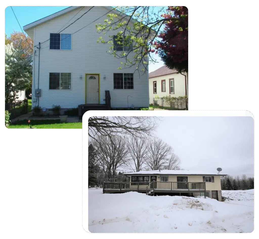 Two properties in Sartell, MN that we purchased for cash