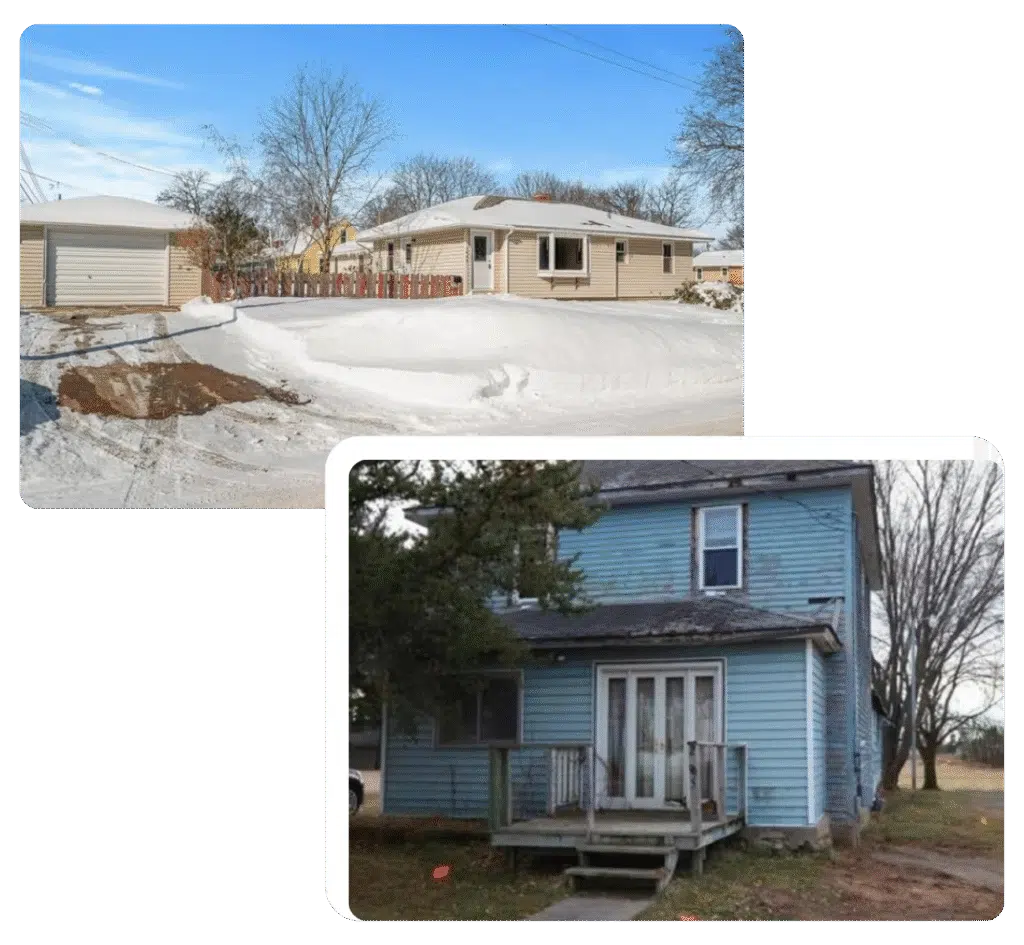 Two properties in South St. Paul, MN that we purchased for cash