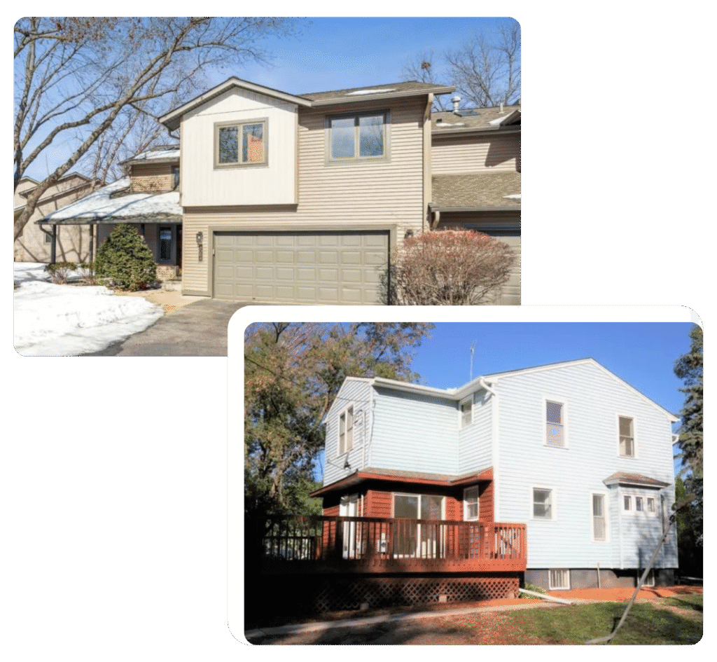Two properties in St. Paul, MN that we purchased for cash