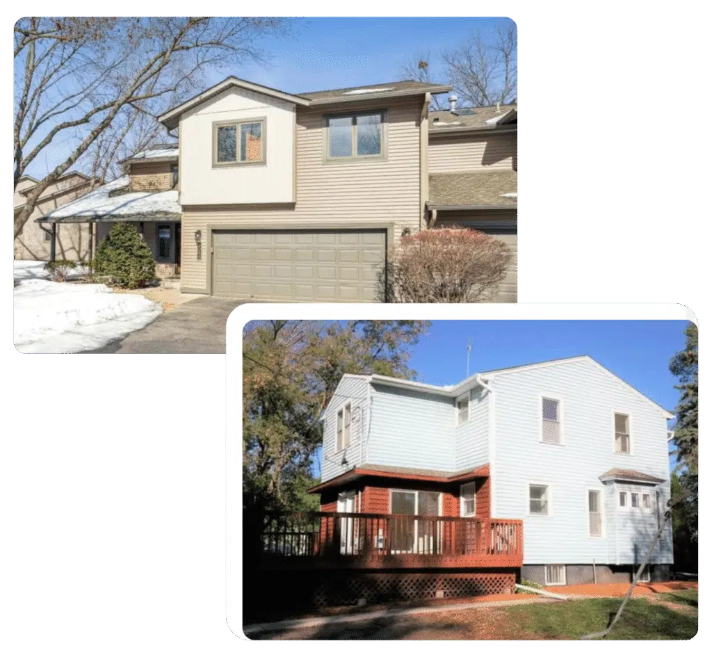 Two properties in St. Paul, MN that we purchased for cash