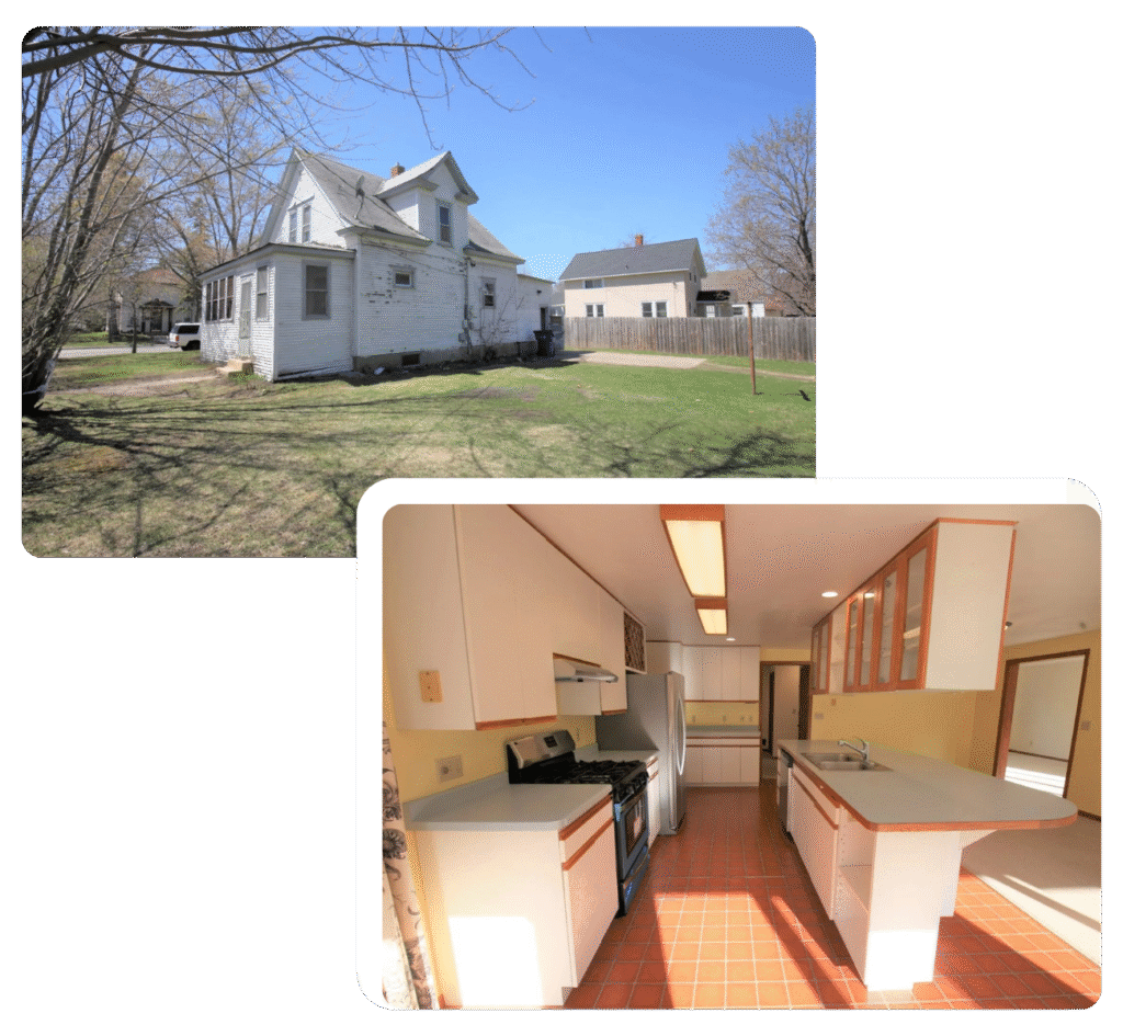Two properties in Columbia Heights, MN that we purchased for cash
