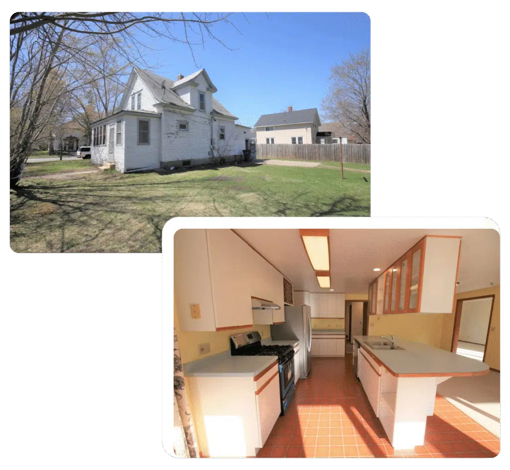 Two properties in Columbia Heights, MN that we purchased for cash