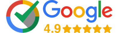 Google 4.9 stars logo badge